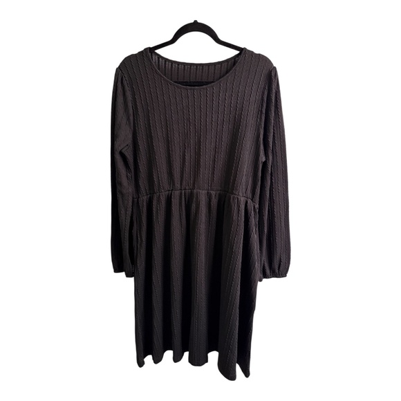 Women’s Long Sleeve Knee Length A Line Dress - Picture 4 of 7